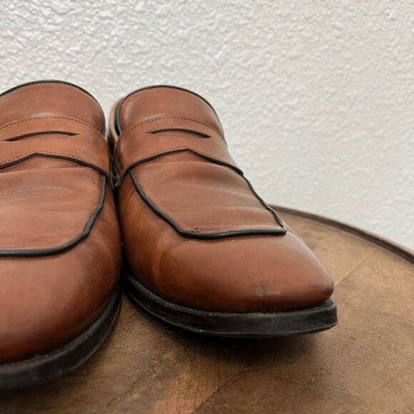 To Boot New York Dupont Brown Leather Penny Loafers Men's Size 10.5 - Picture 6 of 12